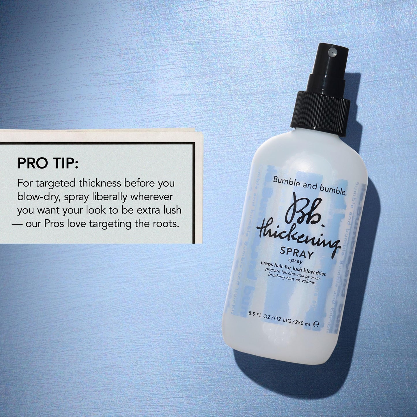 Bumble and bumble. Thickening Blow-Dry Prep Spray | Pre-Styling Primer | Adds Lightweight Volume For Lush Blow Dries | For Fine to Medium Straight, Wavy Hair Types