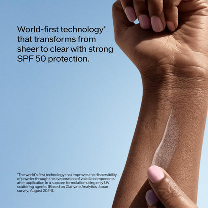 Shiseido Urban Environment Mineral Clear Sunscreen SPF 50 - Visibly Improves Skin Tone, Radiance, Wrinkles & Firmness - Water Resistant for 40 Minutes - Non-Comedogenic - 1 fl oz