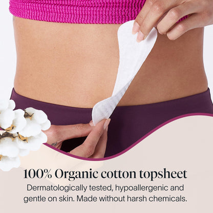 Cora Organic Cotton Feminine Care Bundle | 236 Micro Thin Daily Panty Liners and 36 Long Period Liners | Organic Topsheet | Quick Absorbency Leak Protection | Unscented