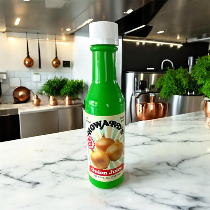 Howard’s Onion Juice, 5 fl oz | Pure Liquid Onion Seasoning | All-Natural Flavor Enhancer for Cooking, Marinades, Dressings & Sauces | No Artificial Preservatives
