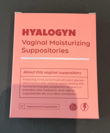 Vive L'Amour HyaloGYN Vaginal Moisturizing Suppositories | Effective Relief for Yeast Infection Symptoms Like Burning, Itching, and Abnormal Discharge | Supports pH Balance | 12 Count