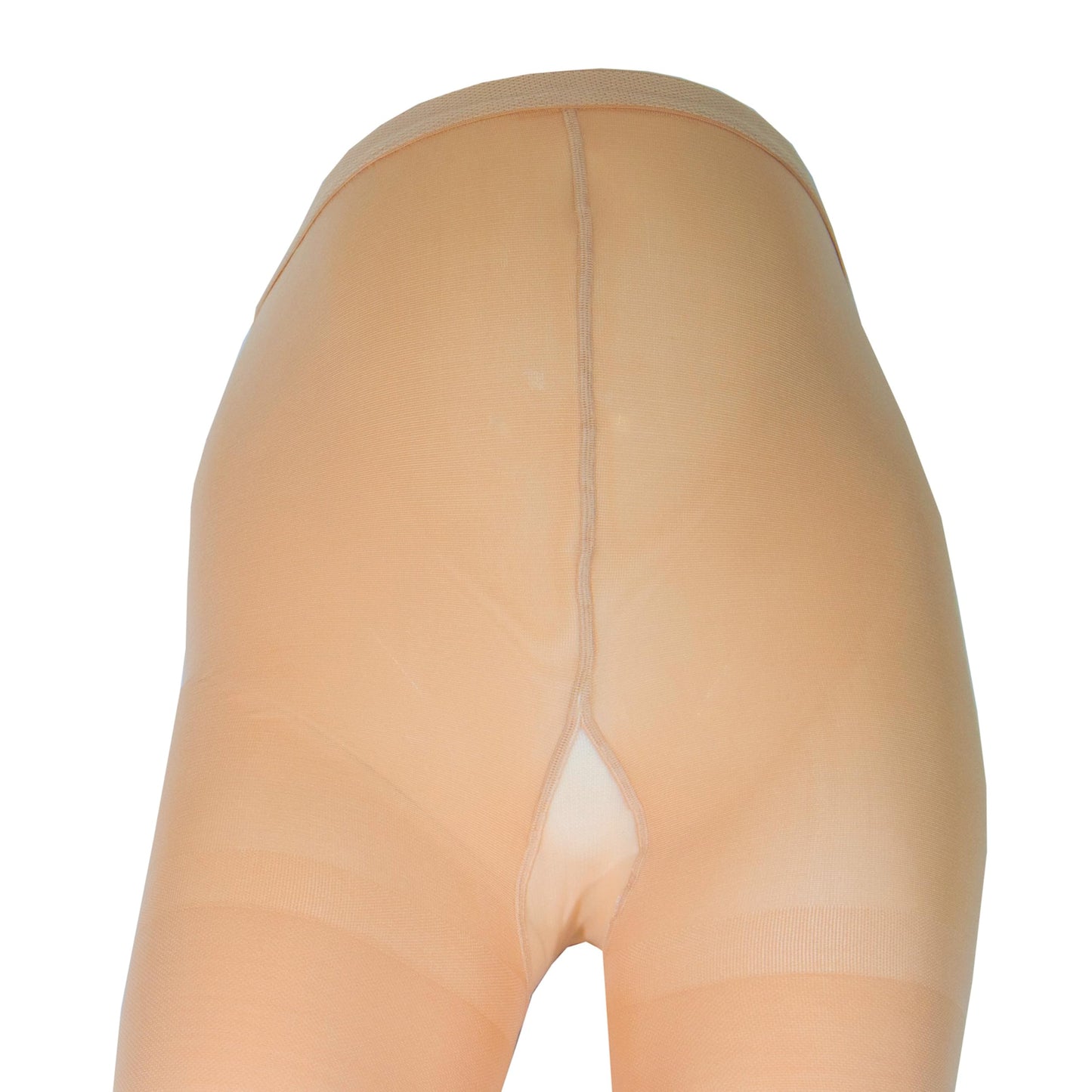 NuVein Medical Compression Plus Size Full Figure Pantyhose, 20-30 mmHg Support, Opaque, Beige, Petite