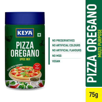 Keya Sprinklers Combo Italian Pizza Oregano 80g Piri Piri 100g Seasonings For Pizza Pasta Premium All Natural Healthy Italian Spice Blend for Pizza, Pasta Sprinkler, Pack of 2