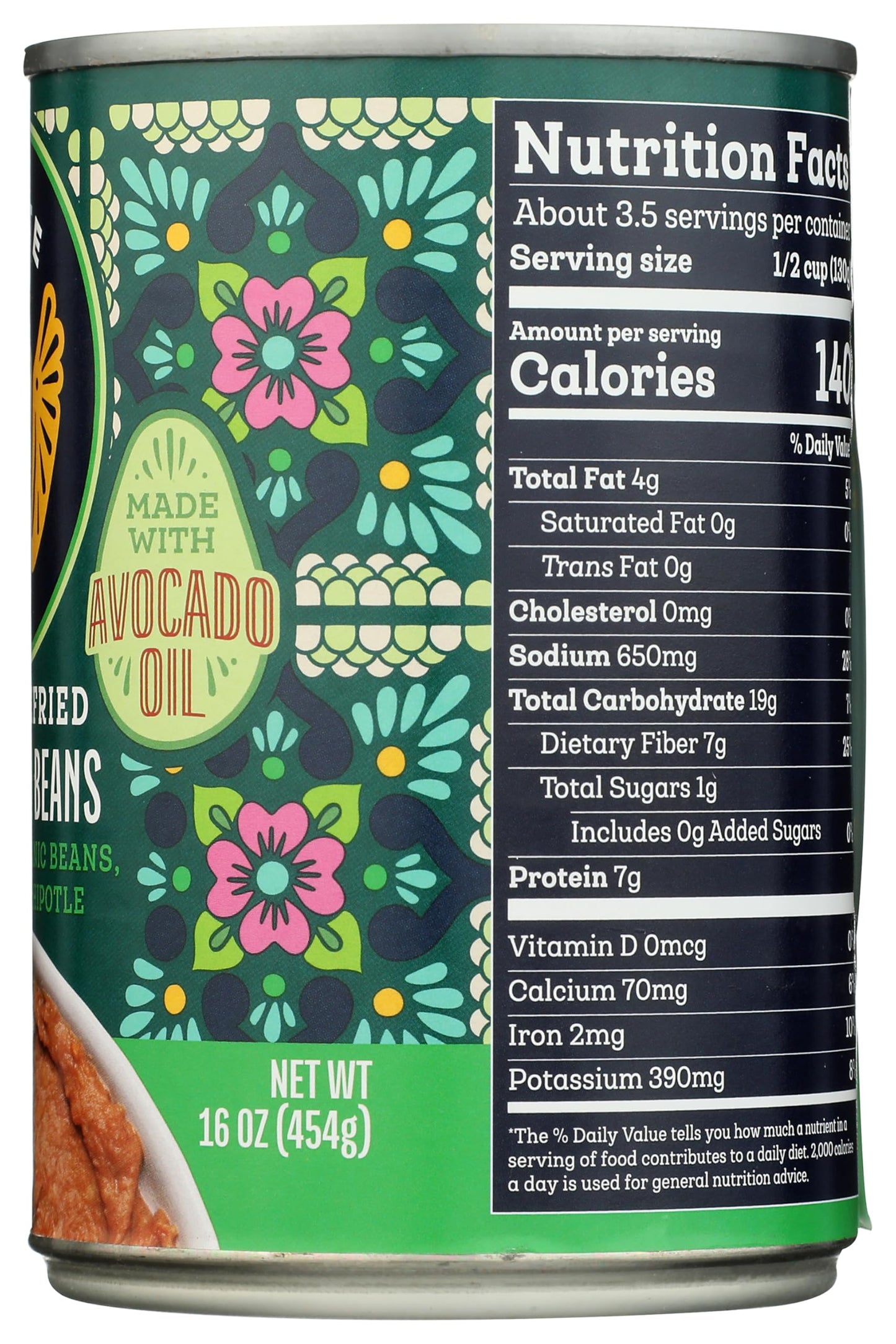 Siete Beans Refried Ranchero 16 OZ
