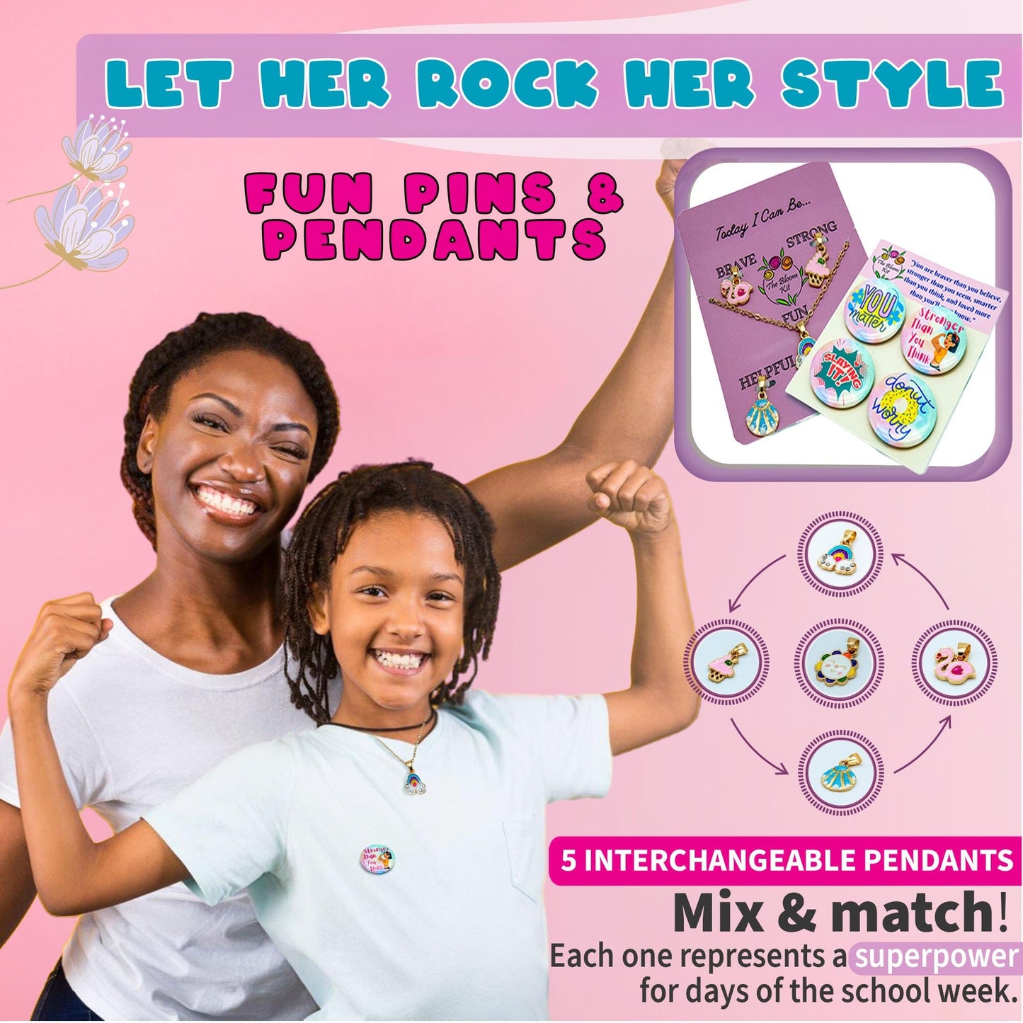 The Bloom First Period Kit for Girls 9-12 - 78 PC Period Starter Kit for Tweens- School Emergency Kit for Teen Girls with Cute Little Bag - First Period Gifts for Girls - First Period Gift Box