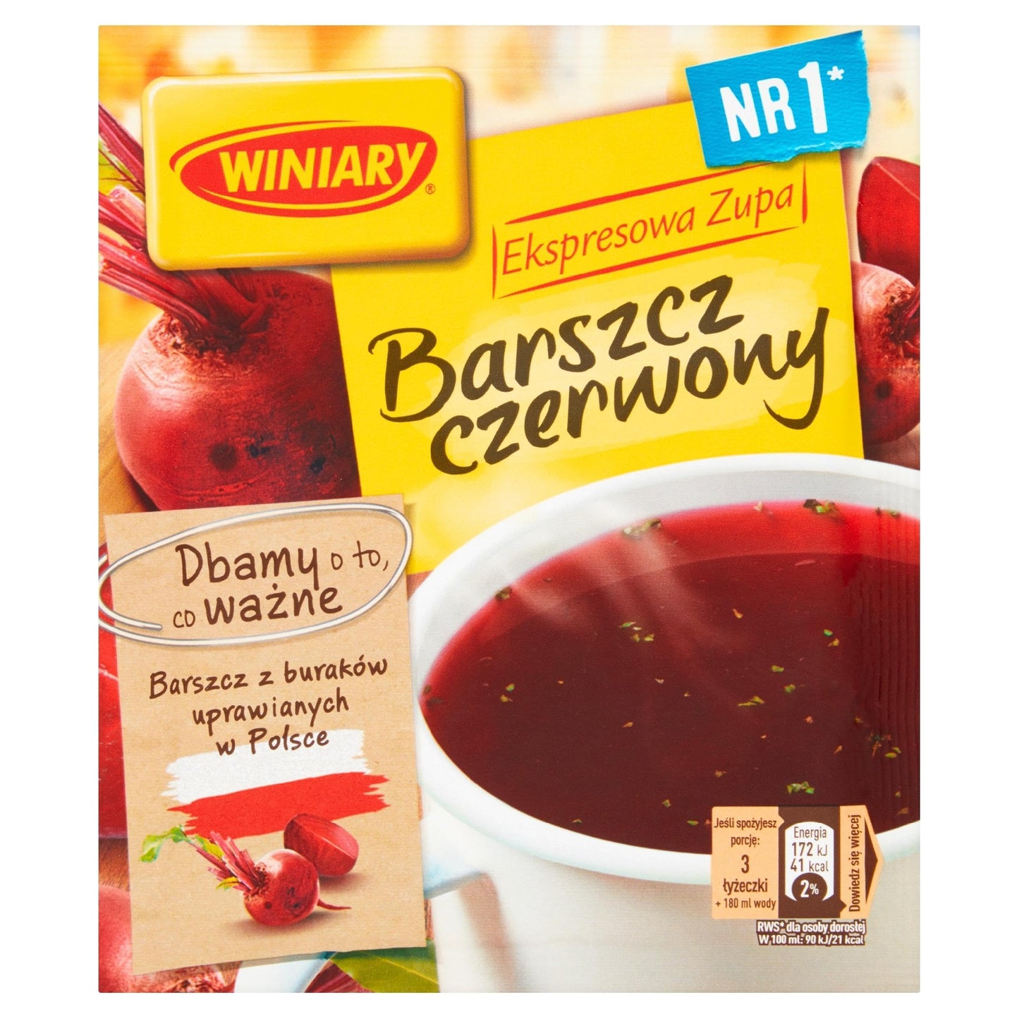 Winiary Barszcz Czerwony Instant 60gram Bag (3-Pack)