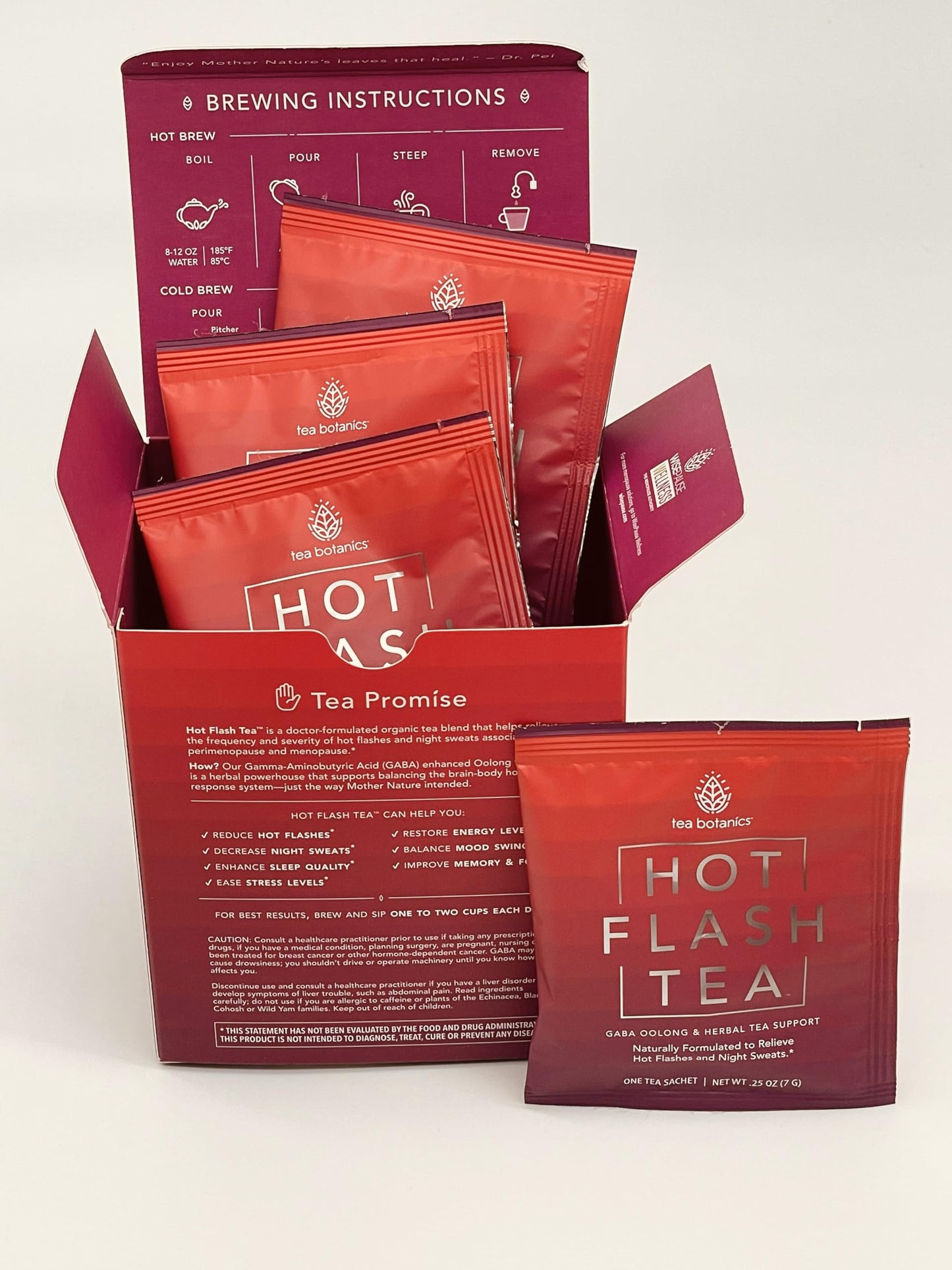 Hot Flash Tea - Organic Multi-sypmptom Menopause Support* (15 Day Supply)