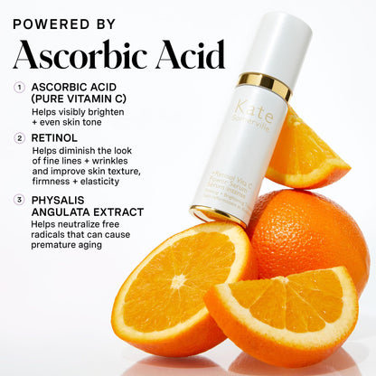 Kate Somerville Retinol Vita C Power Serum – Anti-Aging Skin Firming Treatment Clinically Proven to Brighten and Smooth Lines & Wrinkles, 1 Fl Oz