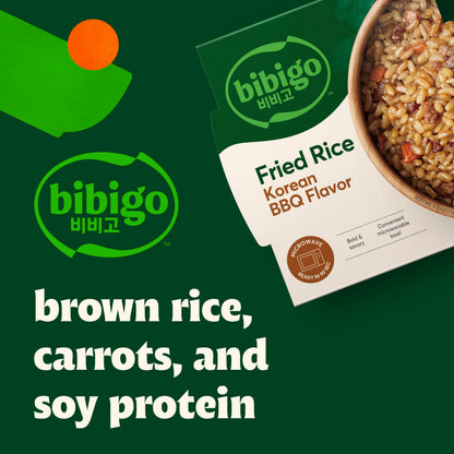 Bibigo Korean BBQ Flavor Fried Rice, Microwavable, Zero Trans Fat, 7.05 Ounces (Pack Of 6)