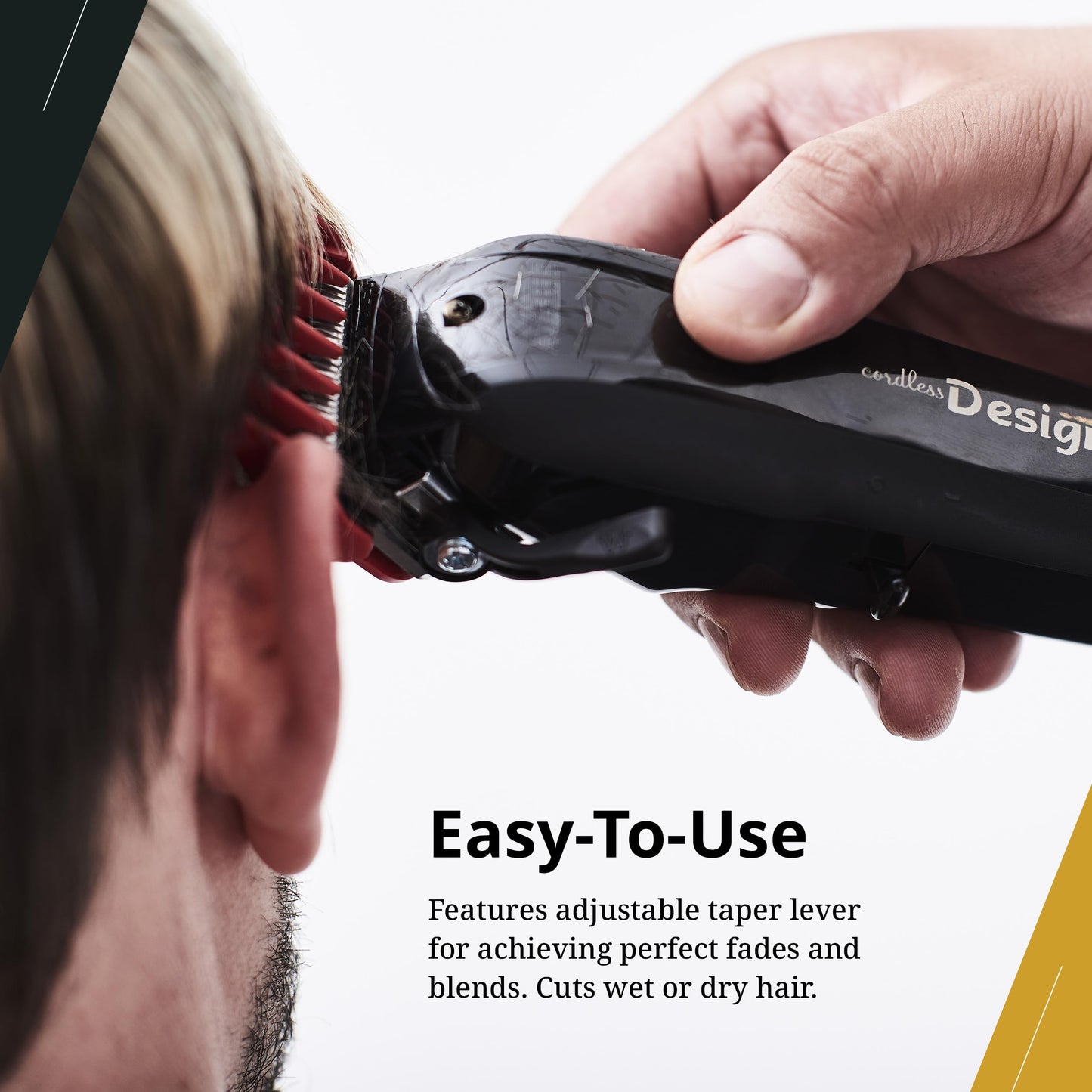 Wahl Professional Cordless Designer Clipper, Powerful Rotary Motor, Lithium-Ion Battery with 100-Minute Run Time