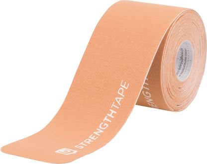 StrengthTape Kinesiology Tape - 5M Precut K Tape Roll - Premium Athletic Tape - Support and Prevent Injuries - Multiple Colors Available