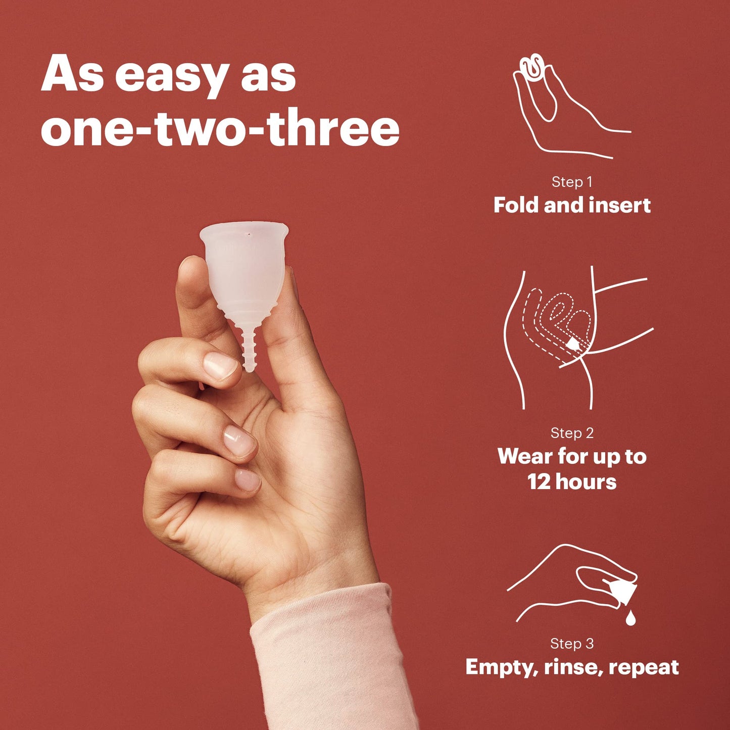 Menstrual Cup by AllMatters - Size B - Superior to Pads & Tampons - Voted Best Menstrual Cup by Reviewed - Made in Germany - Soft and Flexible