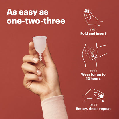 Menstrual Cup by AllMatters - Size B - Superior to Pads & Tampons - Voted Best Menstrual Cup by Reviewed - Made in Germany - Soft and Flexible