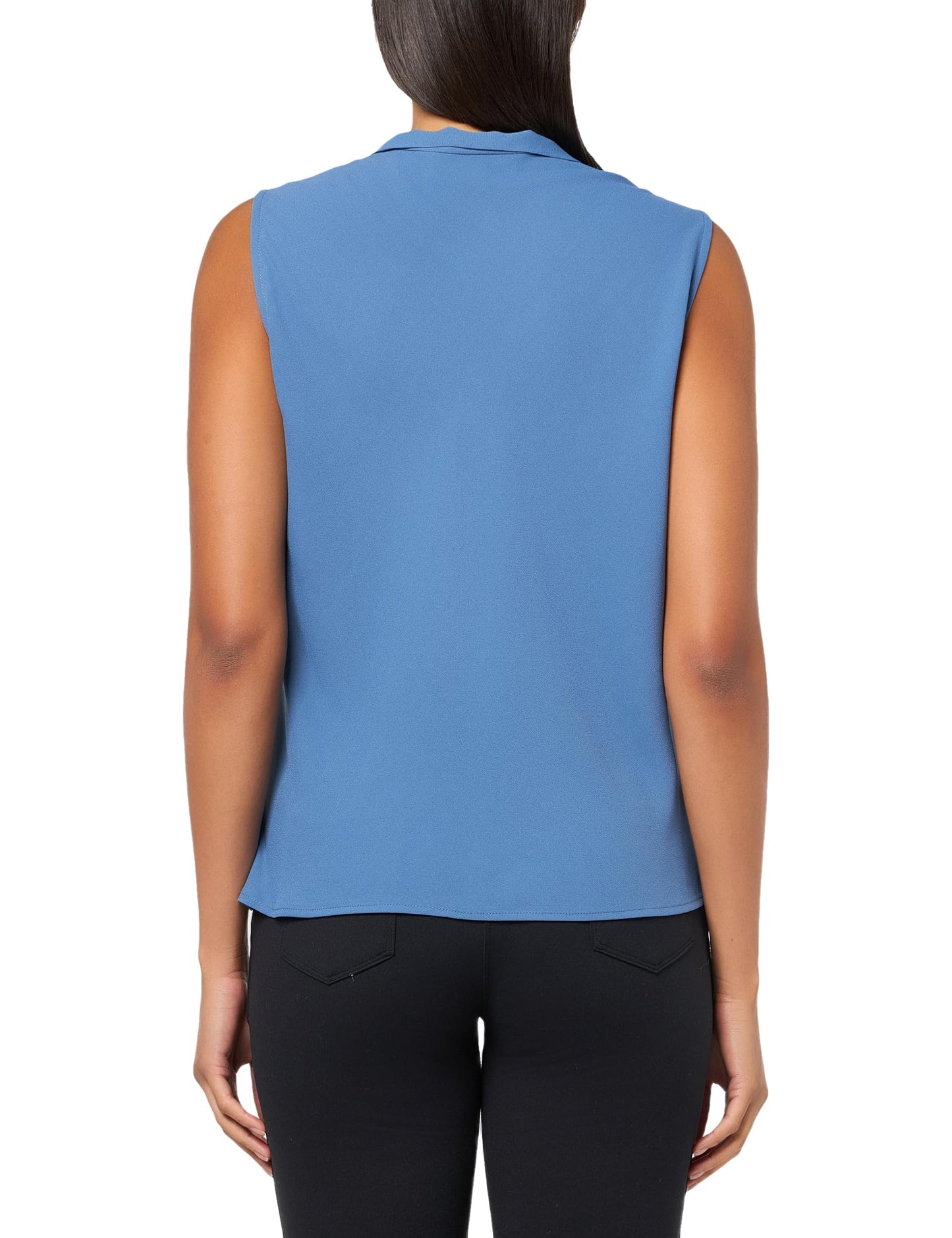 Kasper Women's Slvlss Tie Front Blouse