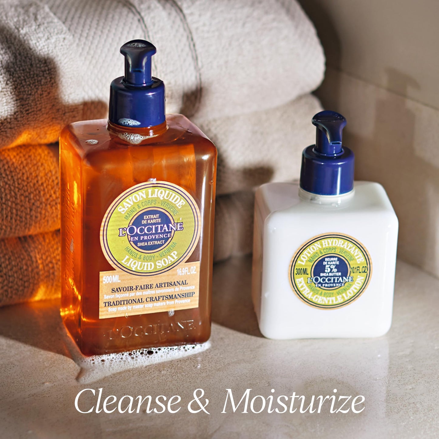 L'OCCITANE La Lotion Fast Absorbing Hand Cream, Shea Butter, Verbena Citrus, Intensive Nourishing & Moisturizing Treatment For Dry, Cracked Skin