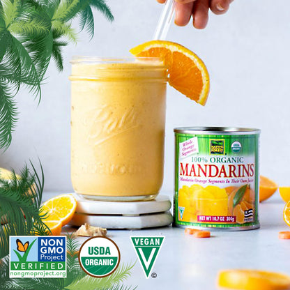 Native Forest Organic Mandarin Oranges - Mandarin Oranges Canned, Organic Mandarins, Organic Oranges, Canned Fruit - 10.7 Ounce (Pack of 6)