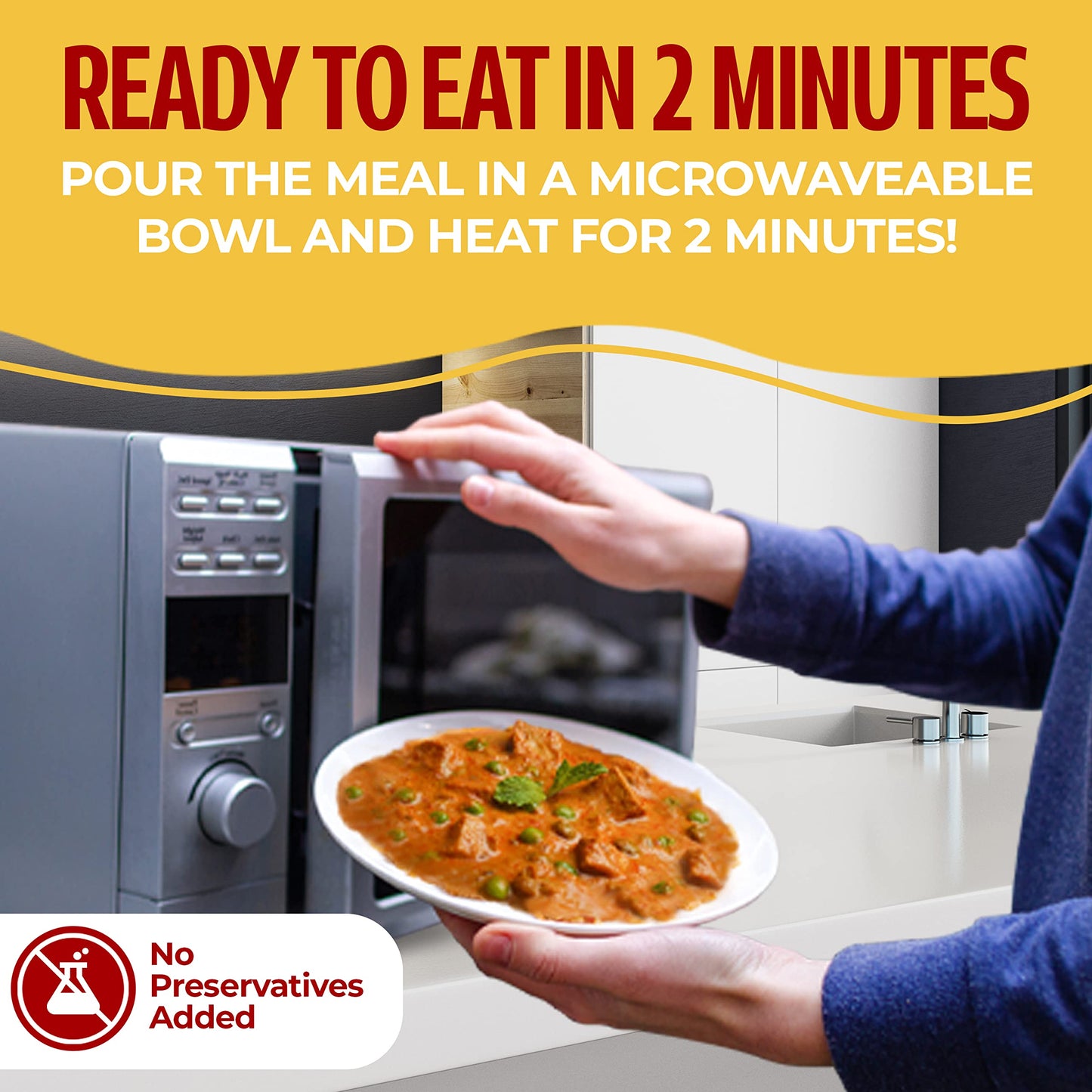 Ashoka Microwaveable Entrees 1932, Vegetarian Sampler Kit, Heat & Serve Meal Pack, Kosher Certified Variety Pack, Authentic Indian Cuisine, Instant Meals, Gluten-Free with No Preservatives, Pack of 10