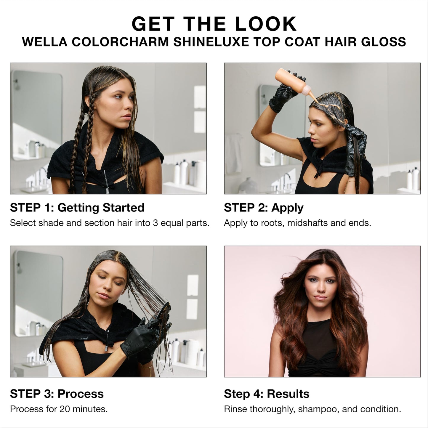 COLORCHARM ShineLuxe Top Coat Hair Gloss | Restores Color Vibrancy & Adds Shine with Smooth, Conditioned Results | Vegan Formula & Free of Ammonia | 2 oz.