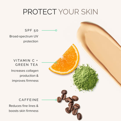 MDSolarSciences Gleam + Glow Sunscreen SPF 50 | Sheer Glow Tinted Moisturizer with Broad Spectrum UV Protection | Infused with Antioxidants, Ceramides & Vitamin C | Safe for Sensitive Skin (1.7 Fl Oz)