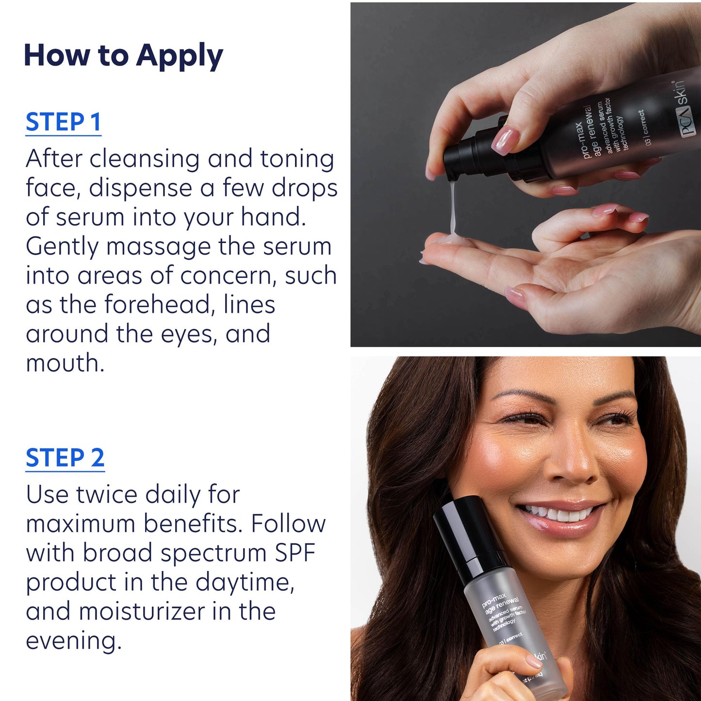 PCA SKIN Pro Max Age Renewal Anti Aging Serum, Anti Aging Face Serum for Reducing Wrinkles and Sagging Skin, Helps Lift and Firm Skin on Face and Neck, Safe For All Skin Types