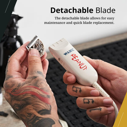 Wahl Professional Peanut Corded Trimmer - Compact, Lightweight Powerful Rotary Motor Grooming Tool, with 4 Trimming Guides and Accessories