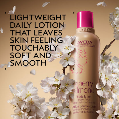 Aveda Cherry Almond Body Lotion | with Sweet Almond Oil, Cherry Blossom Extract | Sweet Floral Aroma of Tonka Bean, Certified Organic Orange, Ylang Ylang | 98% Naturally Derived*, 6.7 Fl Oz