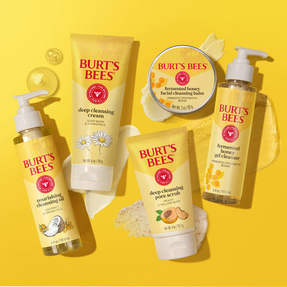 Burt's Bees Deep Cleansing Pore Scrub with Peach and Willow Bark, 4 Ounces, Pack of 3