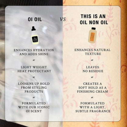 Davines This Is An Oil Non Oil, No Hold Natural Texture & Anti-Frizz - Adds Structure without Residue - Hydrating Fluid for Natural Looks, 8.45 Fl Oz
