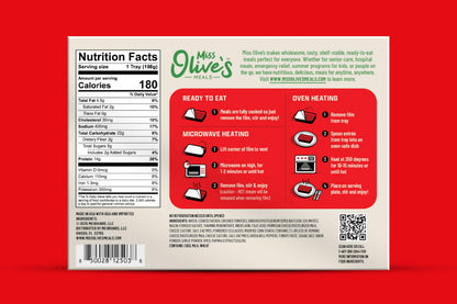 Miss Olive’s Protein Pack – Shelf-Stable Microwavable Ready Meals (6 Pack) – Chicken Creole, Lentils & Beef, Chicken Pasta Parmesan – Fully Cooked Heat & Eat Meals