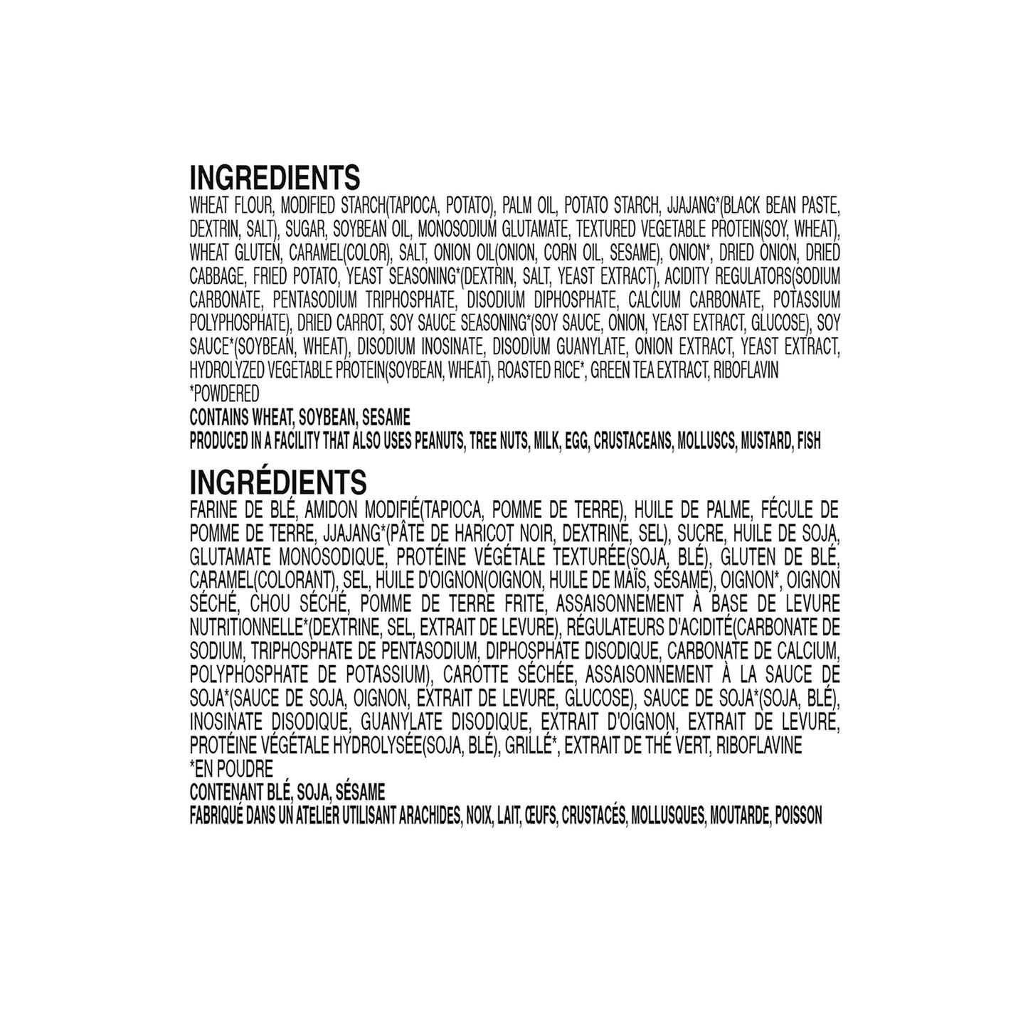 Ottogi Beijing Jjajang Ramen, Korean-Style Stir-Fried Black Bean Noodle, Jjajangmyeon Instant Ramen, 4.76 oz (Pack of 10)