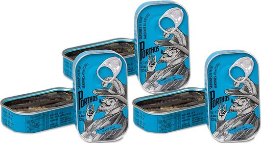 Sardines in Brine 3 tins x 125 g, Porthos / Portugal