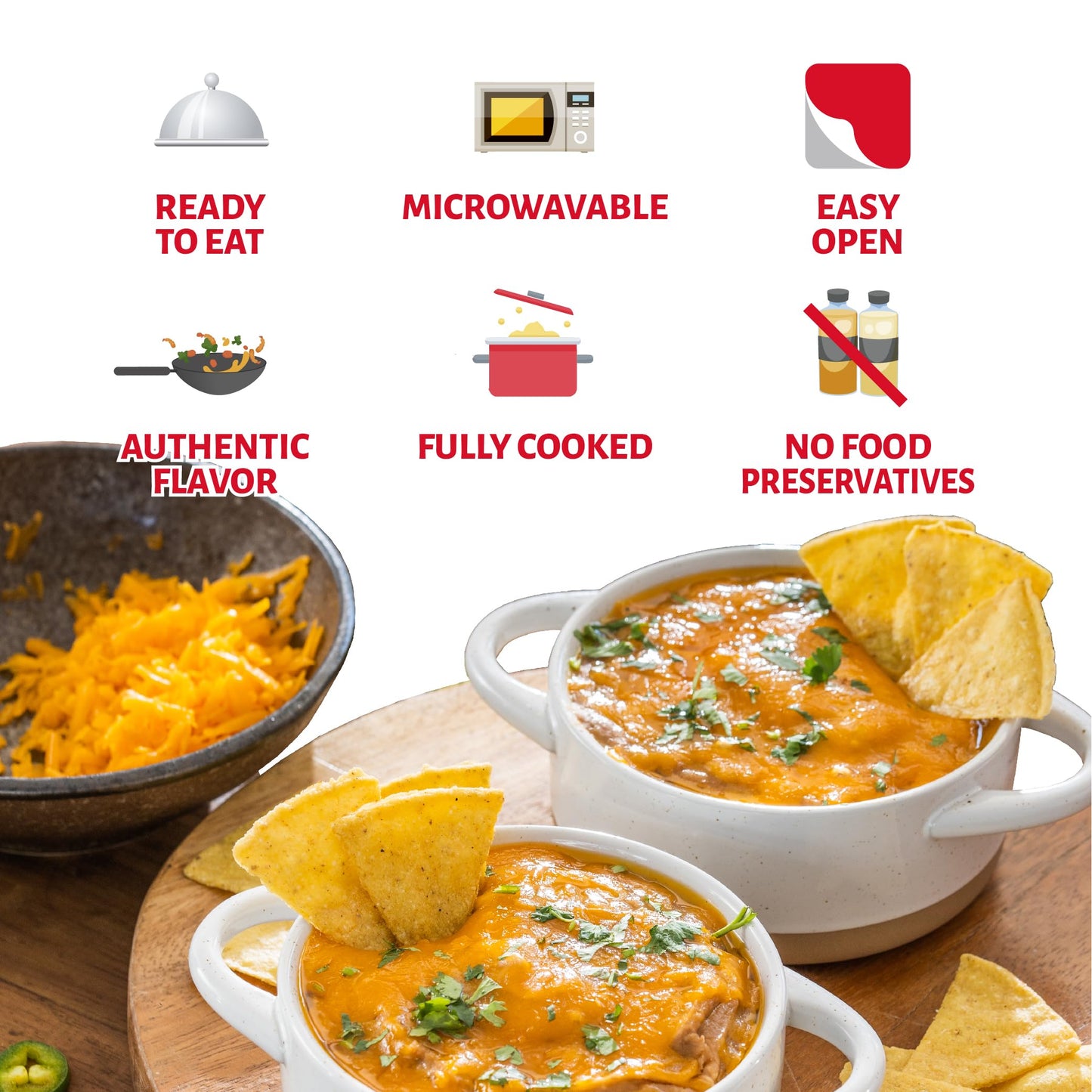 Chata Mexican Refried Beans with Chorizo and Cheese, 15.2 oz (Pack of 3)