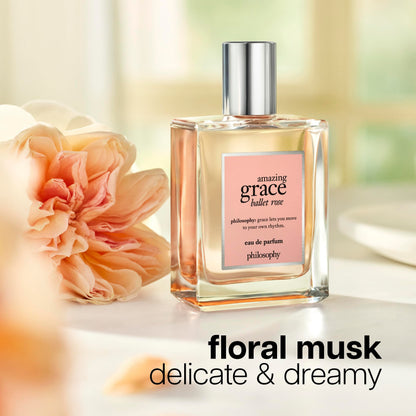philosophy amazing grace ballet rose - dreamy & floral women's perfume - with notes of rose, lychee & musk