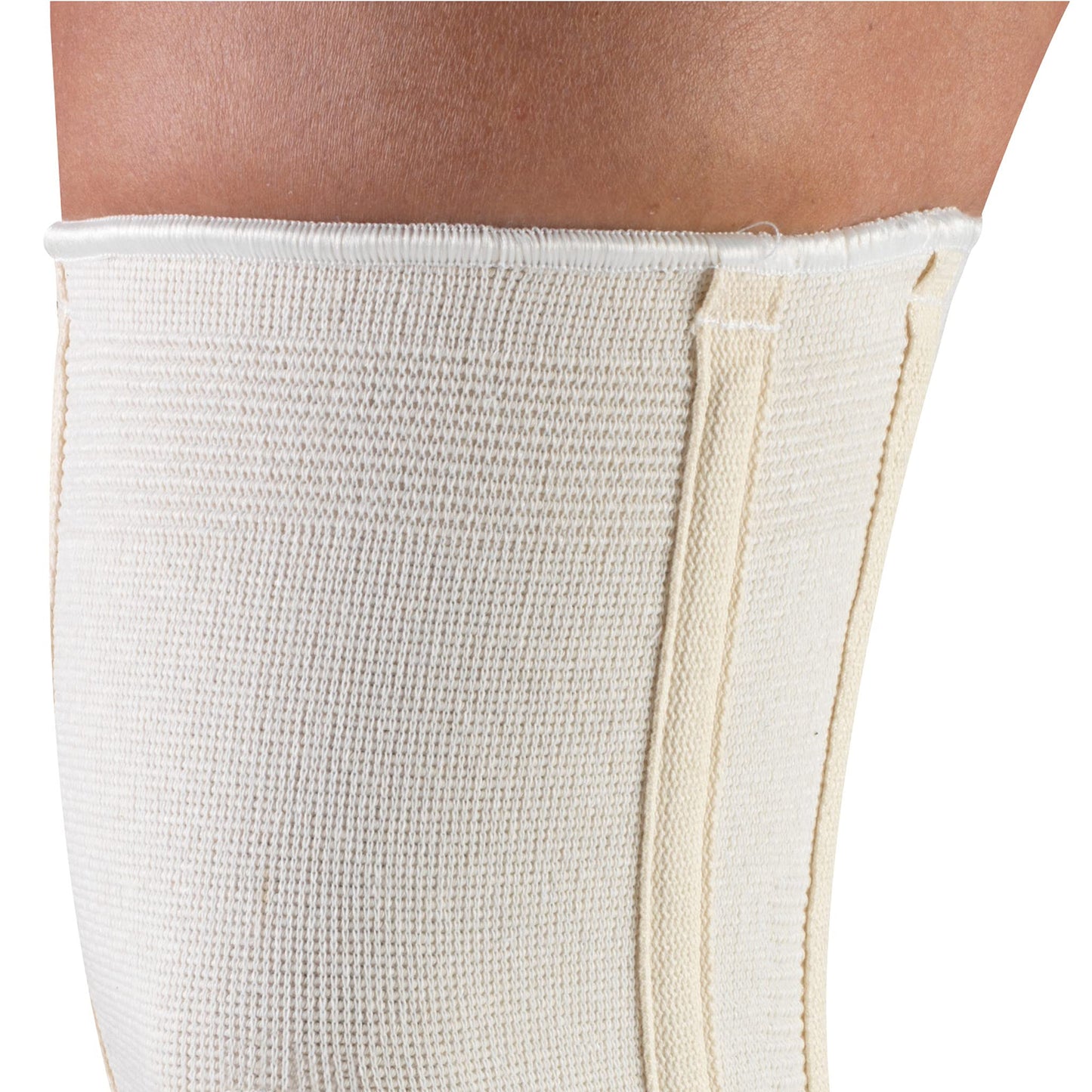 CHAMPION Knee Brace Flexible Stays Knit Elastic, White, Large