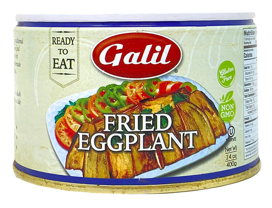 Galil Fried Eggplant – 14 Ounce – Ready to Eat Eggplant, Non-GMO, Gluten-Free, Vegan, Kosher Parve – Fried Eggplant in Tomato Sauce