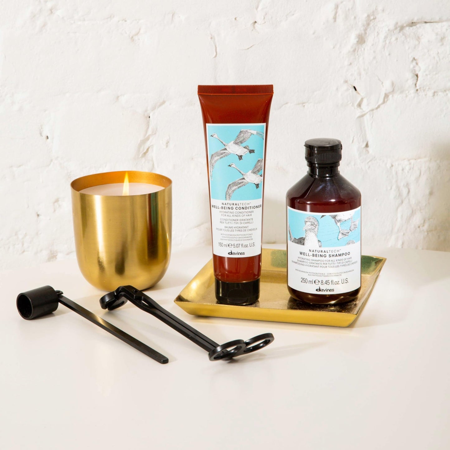 Davines Naturaltech WELLBEING Shampoo & Conditioner, Light And Gentle Cleansing To Moisturize, Protect and Enrich Without Changing Hair's Structure