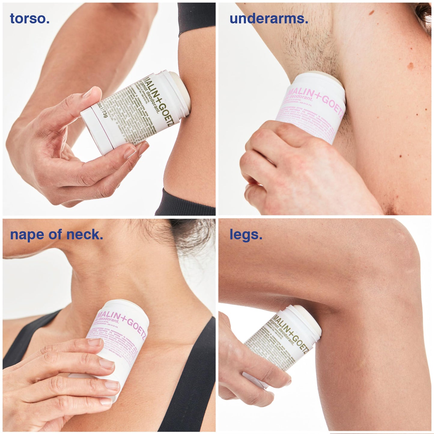MALIN+GOETZ Deodorant | Eucalyptus, Bergamot, Otto Scents | Aluminum-Free, Residue-Free, Refreshing Gel Stick Formula | Vegan & Cruelty-Free (2.6oz & 1oz Sizes)