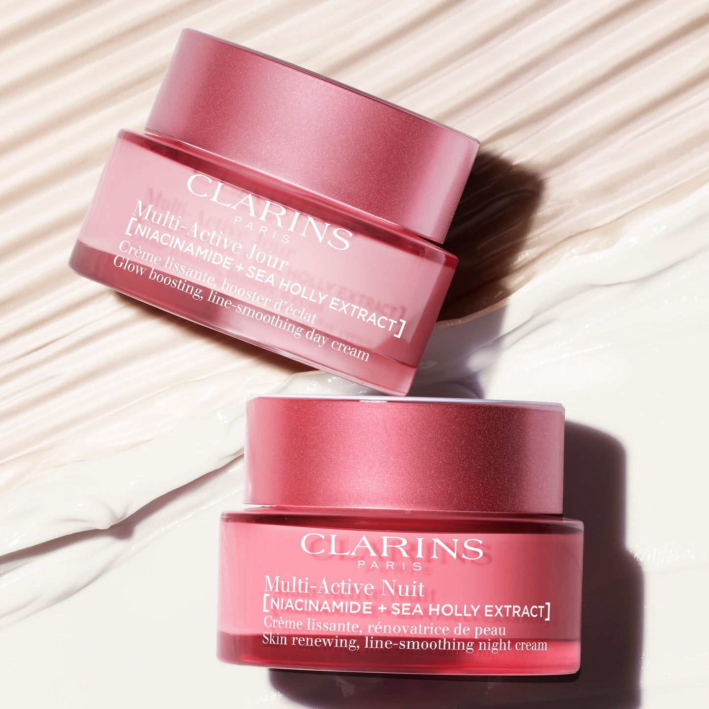 Clarins NEW Multi-Active Renewing Night Moisturizer with Niacinamide | Smooth Fine Lines Visibly Tighten Pores Even Tone and Texture Boost Glow Strengthen Moisture Barrier Skin