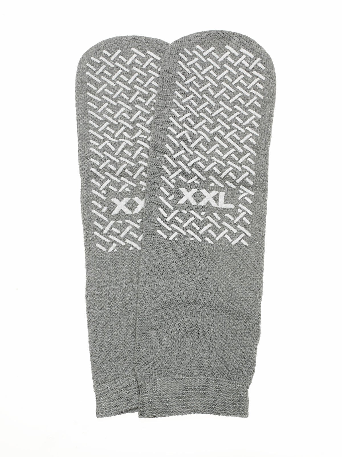 Medline Safety Skids Slippers, Single-Tread, 2XL, Gray (Pack of 48)