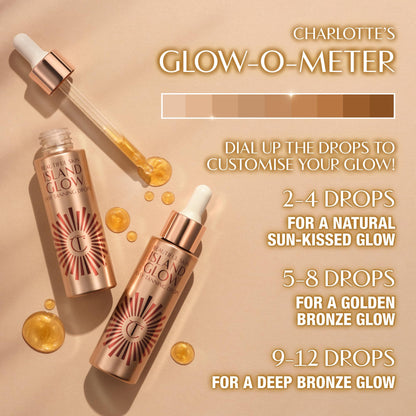 Charlotte Tilbury Beautiful Skin Tanning Drops - Body & Face Bronzing Drops Enriched with Hyaluronic Acid for Long-Lasting Hydration - Leaves Skin with a Natural, Radiant Glow