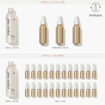 jane iredale Balance Hydration Spray, Natural Moisture-Locking Facial Mist Tones Skin and Sets Makeup for a Natural Finish, Vegan, Gluten-Free