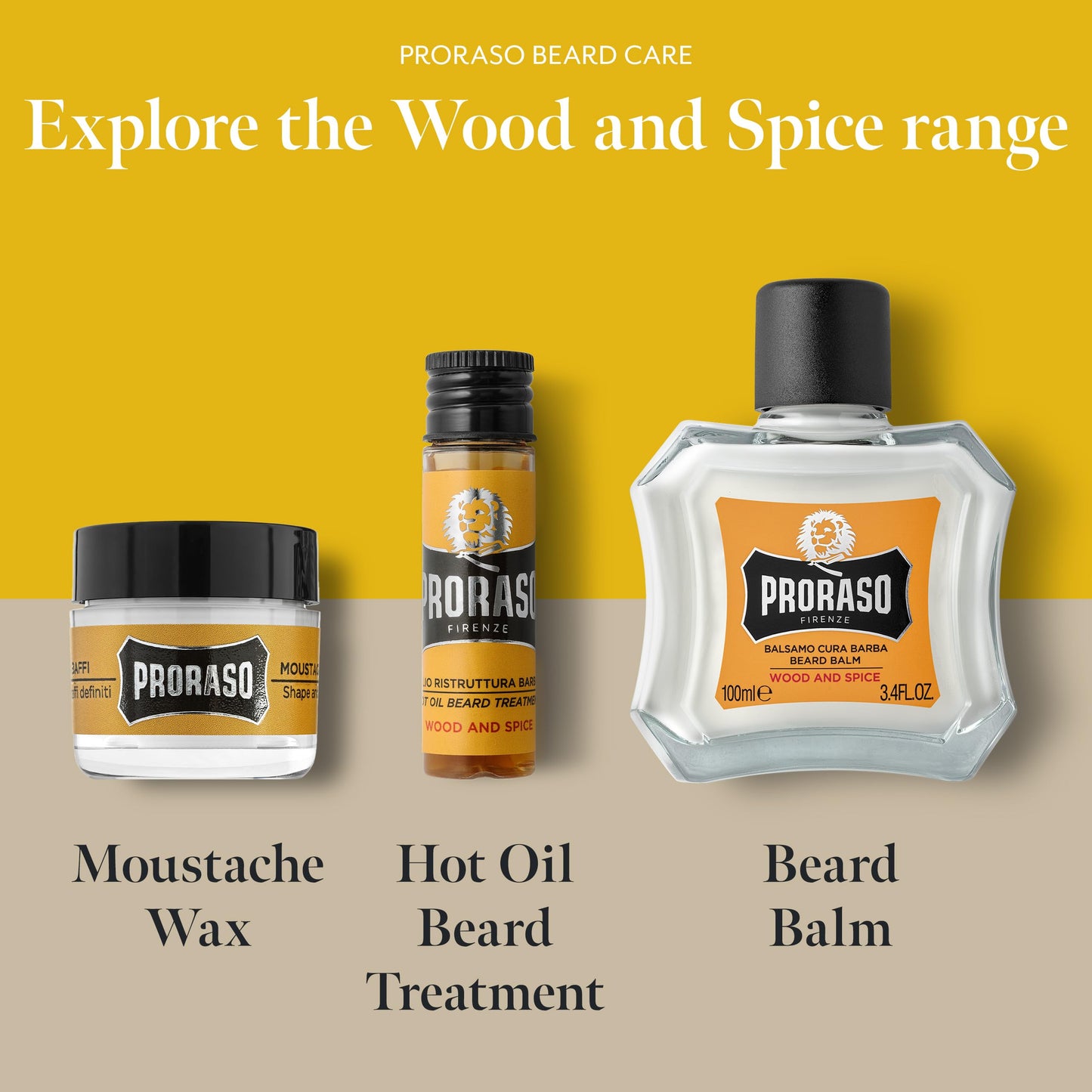 Proraso Hot Oil Treatment for Beards - Beard Oil for Dry Hair - Conditions and Repairs Damaged Facial Hair - Four 0.6oz Treatments