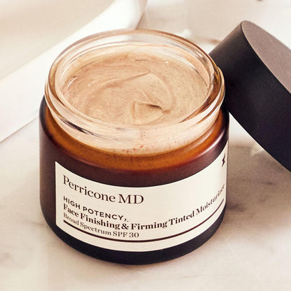 Perricone MD High Potency Classics Face Finishing & Firming Tinted Moisturizer for Face - Mineral Sunscreen with SPF 30 - Lightweight, Fast-Absorbing, Oil-Free - Minimizes Wrinkles - Vegan - 2 fl oz