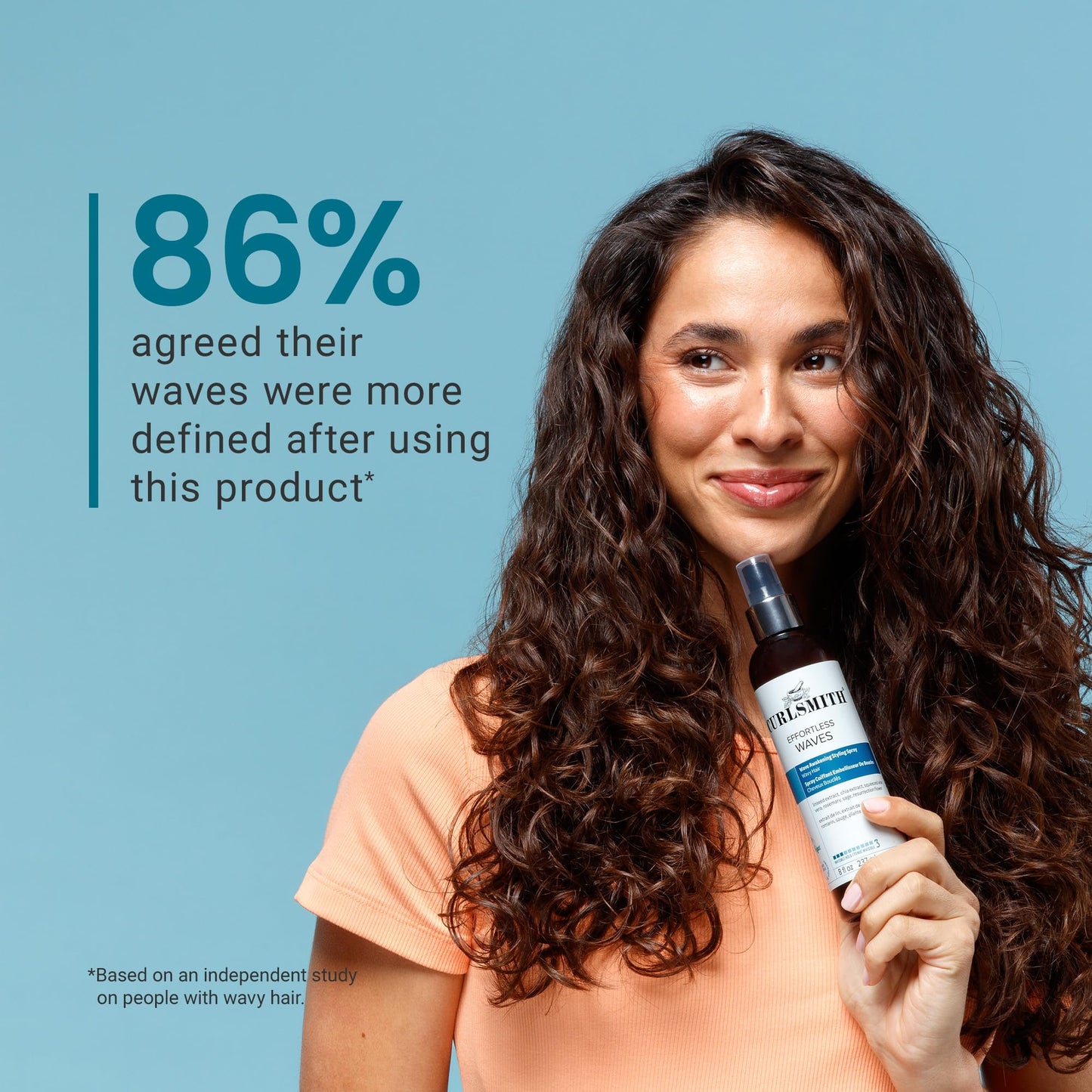Curlsmith Effortless Waves - Lightweight Wave Styling Spray, Reduces Frizz, Easy Styling for Wavy Curls, Vegan & Cruelty Free