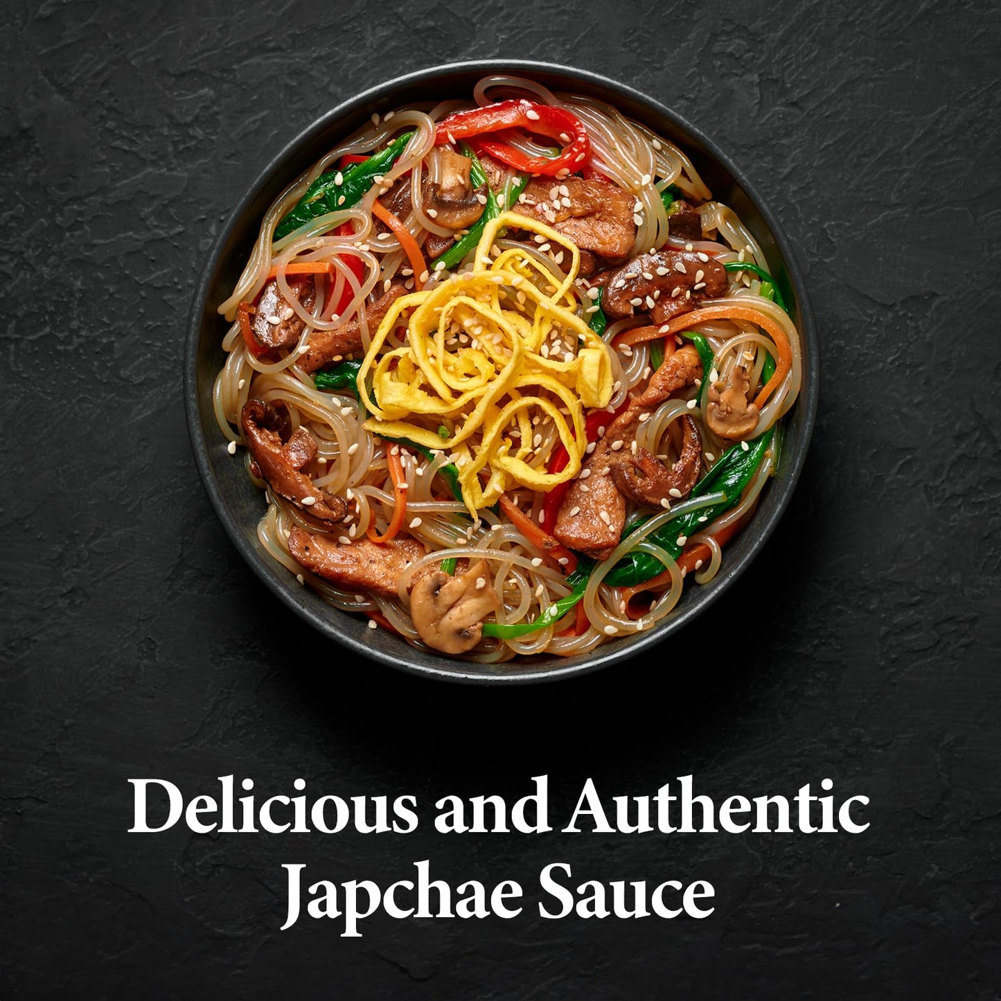 Wang Premium Japchae Sauce - Authentic Korean Sweet & Savory Glass Noodle Stir-Fry Sauce - Ready-to-Use 16.93 Oz Bottle