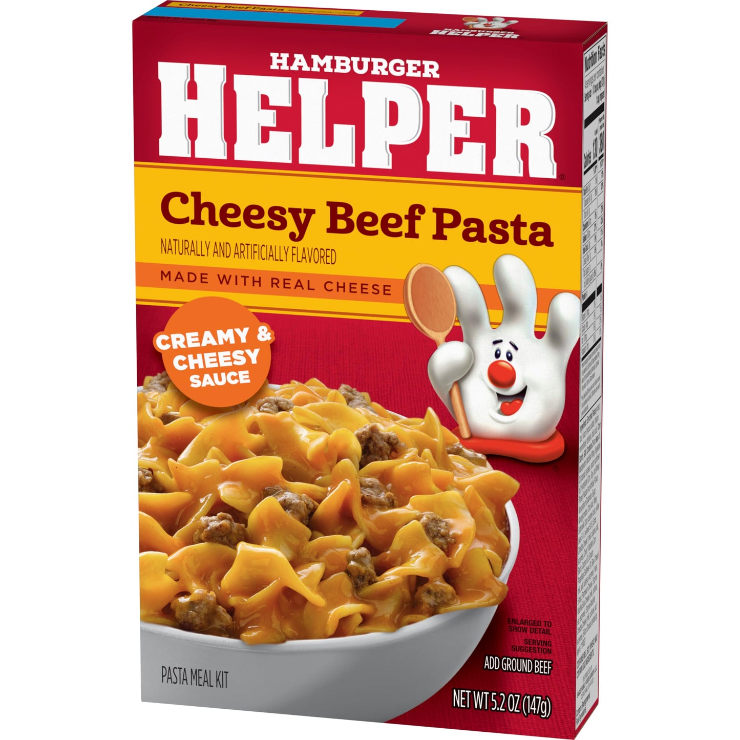 Hamburger Helper Cheesy Beef Pasta Meal (5.2 oz - 12 Pack) No Artificial Flavors, Ready in 3 Easy Steps, Quick Meals Perfect for Midweek Dinners, Busy Evenings & Families On-the-Go