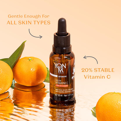 Yon-Ka 20% Vitamin C Serum | Highly Concentrated Anti-Aging Face Treatment to Even Tone, Firm Skin Texture and Boost Collagen | Made with 99% Narural Ingredients