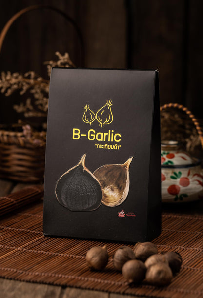 B-Garlic Black Garlic, Premium Whole Fermented Black Garlic, 100g, Healthy Sweet Savory Superfoods Snack