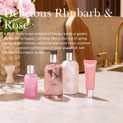 Delicious Rhubarb & Rose Travel Giftset