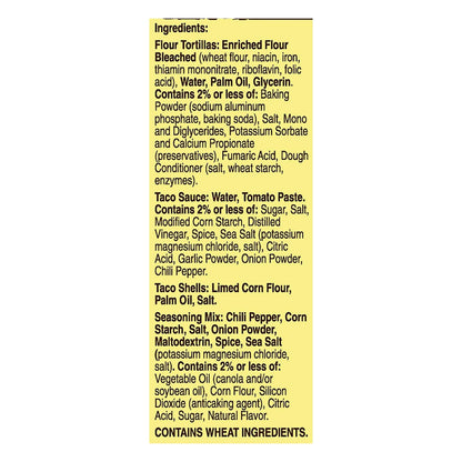 Old El Paso Stand 'N Stuff Shells and Tortilla Bowls, Hard & Soft Taco Dinner Kit, 9.4 oz.